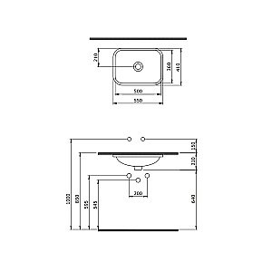 Раковина Berges Ego 55 181006 белая купить в интернет-магазине Sanbest