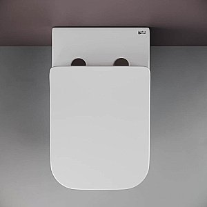 Унитаз приставной Ceramica Nova Cubic Rimless CN1809 безободковый, с крышкой микролифт купить в интернет-магазине Sanbest