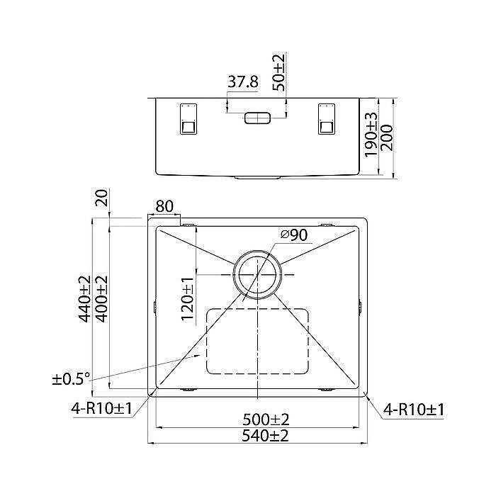 Мойка кухонная Iddis Edifice EDI54G0i77 купить в интернет-магазине сантехники Sanbest