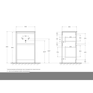 Тумба с раковиной BelBagno KRAFT 39 50 белая матовая для ванной в интернет-магазине Sanbest