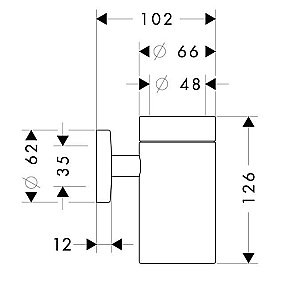 Стакан с держателем Hansgrohe Focus 40518000 купить в интернет-магазине сантехники Sanbest