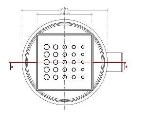Душевой трап PESTAN Confluo Standard Drops 1 Mask 15x15 с рамкой купить в интернет-магазине Sanbest