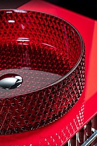 Раковина хрустальная Armadi Art Monaco 39 817-R рубин купить в интернет-магазине Sanbest