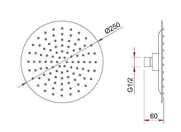 Душевая система Berges VENTAS 73008 черная матовая купить в интернет-магазине сантехники Sanbest