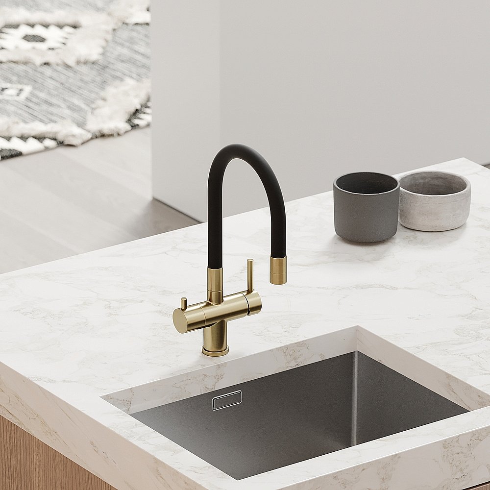 Смеситель для кухни Sancos Lucia SC4004BG брашированное золото купить в интернет-магазине сантехники Sanbest