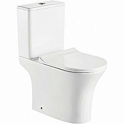 Унитаз напольный Koller Pool Edge безободковый, с крышкой микролифт, с бачком купить в интернет-магазине Sanbest