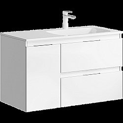 Тумба для раковины Aqwella Accent 90 ACC0109RW белая правая купить в интернет-магазине сантехники Sanbest