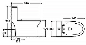 Инсталляция для унитаза Azario AZ-8010-1000 купить в интернет-магазине сантехники Sanbest