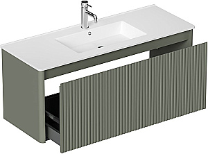 Тумба с раковиной Allen Brau Gravity 120 1.370019.CGM олива матовая для ванной в интернет-магазине Sanbest