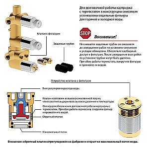 Душевая система Timo Tetra-thermo SX-0179/17SM золото матовое купить в интернет-магазине сантехники Sanbest