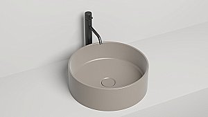 Раковина накладная Salini ARMONIA 02 130112SMF 45 из искусственного камня S-Stone, матовая, цвет по RAL полностью купить в интернет-магазине Sanbest