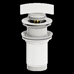 Донный клапан для раковины WONZON & WOGHAND WW-88SS08-MW белый матовый купить в интернет-магазине сантехники Sanbest