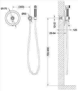 Гигиенический душ со смесителем Timo Arisa 5309/00SM купить в интернет-магазине сантехники Sanbest