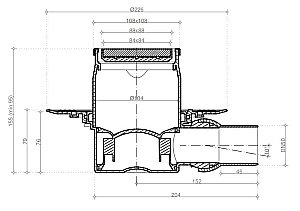 Душевой трап Pestan Confluo Standard 10х10 Plate 1 купить в интернет-магазине Sanbest