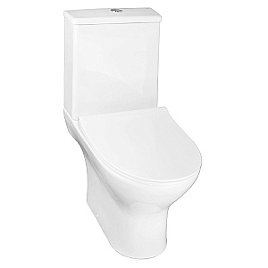 Унитаз напольный Azario Mist AZ-45 белый, безободковый, с бачком, с крышкой микролифт купить в интернет-магазине Sanbest