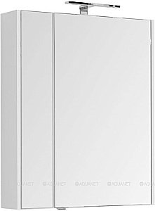 Зеркальный шкаф Aquanet Августа 75 белый купить в интернет-магазине сантехники Sanbest