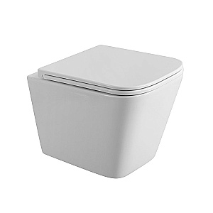 Унитаз подвесной BelBagno Ardente-Tor BB520CH-TOR/SC белый, безободковый, с крышкой микролифт, слив-торнадо купить в интернет-магазине Sanbest