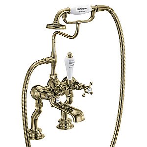 Смеситель для ванны Burlington Regent CLR15-QT GOLD золото купить в интернет-магазине сантехники Sanbest