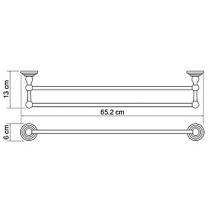 Полотенцедержатель WasserKRAFT Isar K-7340 купить в интернет-магазине сантехники Sanbest