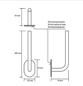 Запасной держатель для туалетной бумаги Bemeta Easy 163112030 черный купить в интернет-магазине сантехники Sanbest