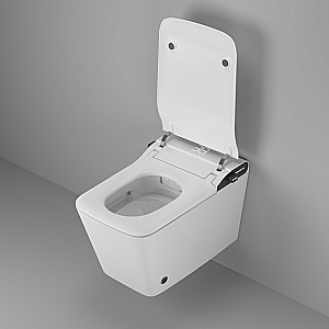 Унитаз подвесной Grossman Smart GR-5701 белый глянцевый, с крышкой микролифт купить в интернет-магазине Sanbest