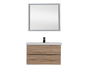 Тумба с раковиной Art&Max AM-Techno-900-2C-SO-LW623/641617 Дуб мелфорд натуральный для ванной в интернет-магазине Sanbest