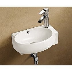 Подвесная раковина WeltWasser AISBACH 5011-R Правосторонняя белый глянец купить в интернет-магазине сантехники Sanbest