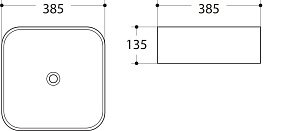 Раковина накладная Art&Max AM-78110-MB купить в интернет-магазине Sanbest