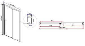 Душевая дверь Vincea Lugano VDS-1L130CL-1 130 хром купить в интернет-магазине Sanbest