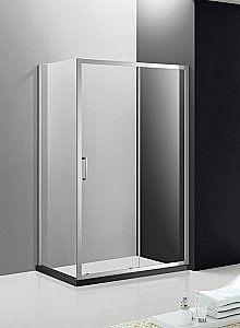 Душевой уголок Cezares Molveno 140x100 MOLVENO-AH-11-140/100-C-Cr-IV стекло прозрачное/профиль хром купить в интернет-магазине Sanbest