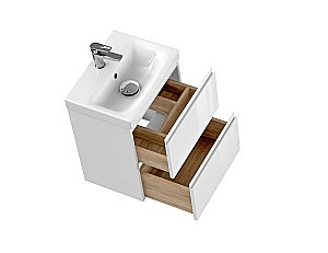 Мебель для ванной Cersanit Moduo Slim 50 белая для ванной в интернет-магазине Sanbest