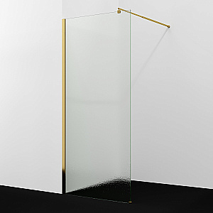 Душевое ограждение WasserKRAFT Rur 30W44PG-TXG 100 профиль золото глянцевое/стекло текстурное купить в интернет-магазине Sanbest