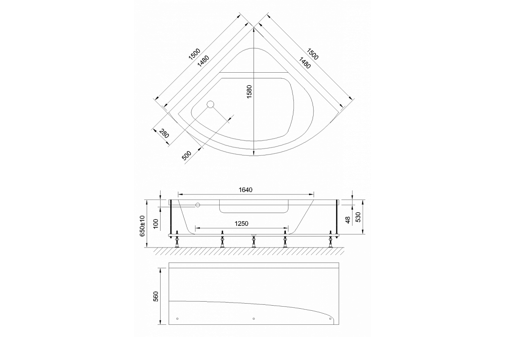 Гидромассажная ванна Royal Bath Rojo De Luxe 150x150 купить в интернет-магазине Sanbest