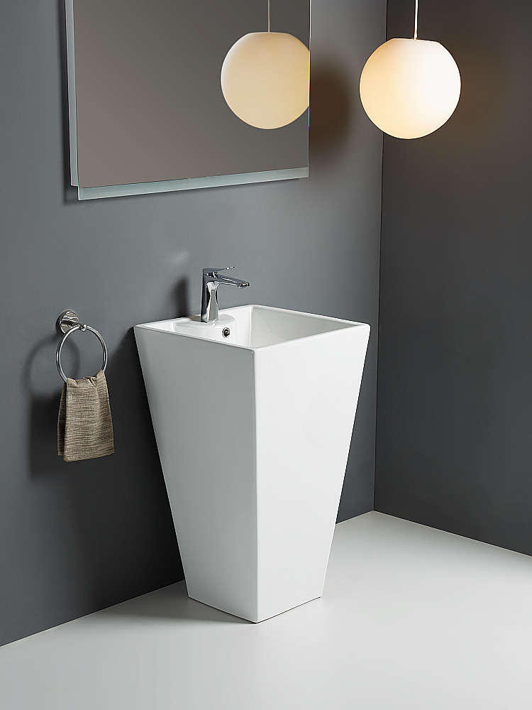 Раковина напольная WeltWasser Leerbach 10000013338 белая купить в интернет-магазине Sanbest