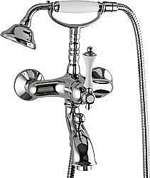 Смеситель для ванны Cezares Margot VDM-01 N хром/ручка черная купить в интернет-магазине сантехники Sanbest