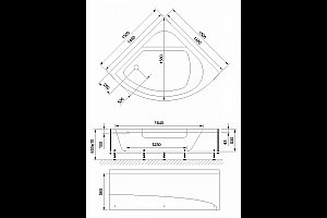 Акриловая ванна Royal Bath Rojo De Luxe RB375201DL 150x150 белая с гидромассажем купить в интернет-магазине Sanbest