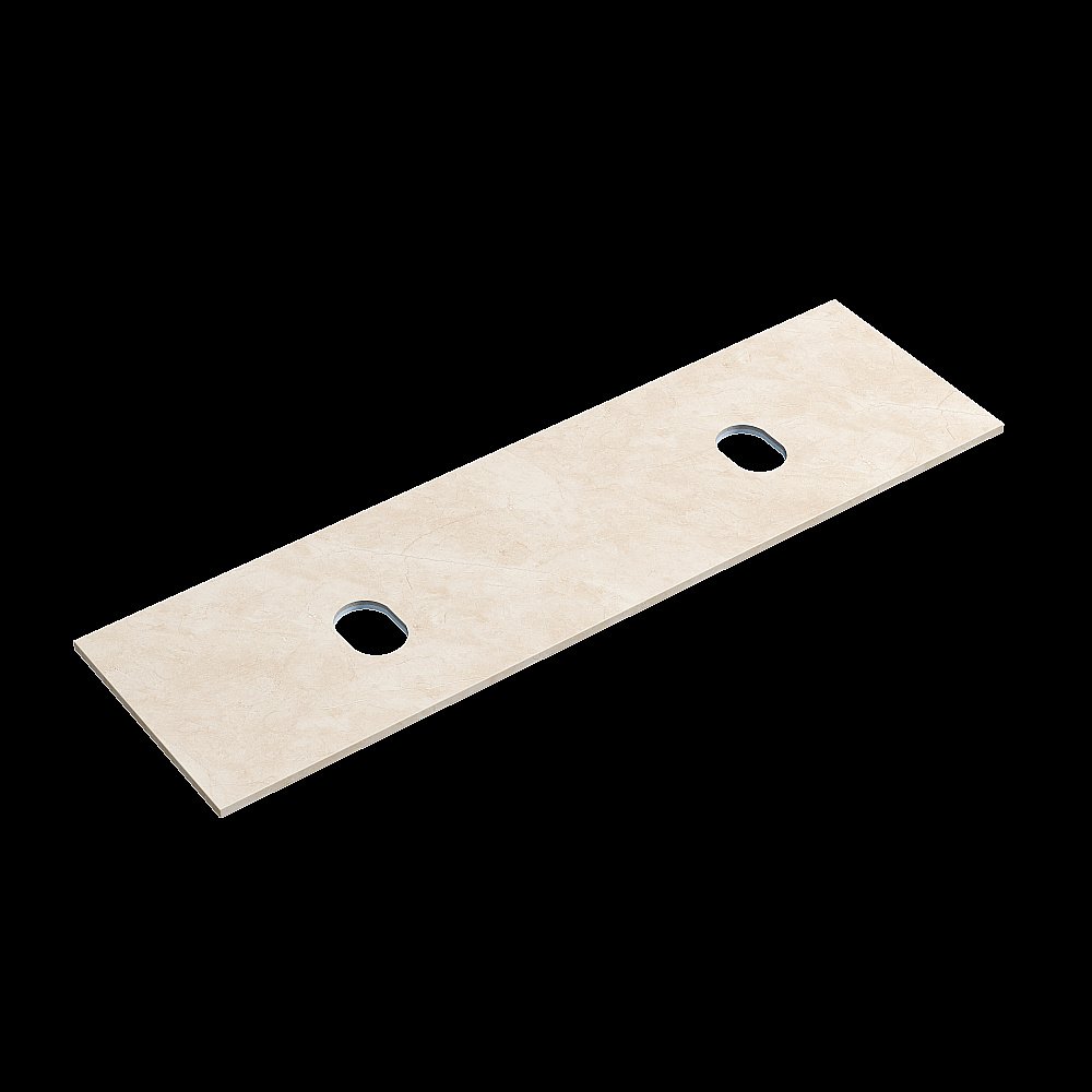 Столешница Sancos 160 TT160A2 без отверстия под смеситель, кремовая для ванной в интернет-магазине сантехники Sanbest