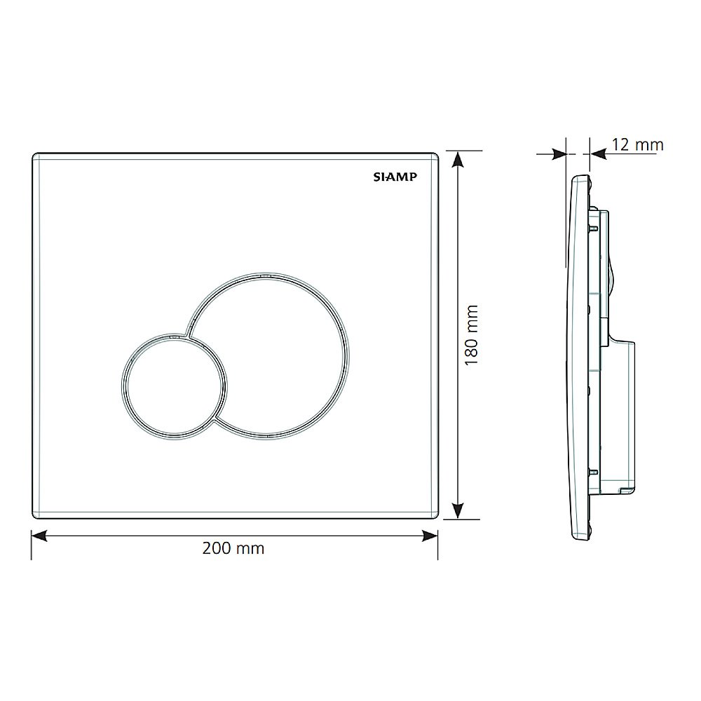 Кнопка для инсталляции Taliente Globe 31184610 хром купить в интернет-магазине сантехники Sanbest