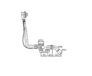 Комплект слива-перелива для ванн Ideal Standard K7810AA купить в интернет-магазине сантехники Sanbest