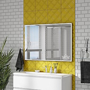 Зеркало с подсветкой ART&MAX AREZZO 120x80 хром в ванную от интернет-магазине сантехники Sanbest