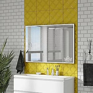 Зеркало с подсветкой ART&MAX AREZZO 120x80 хром в ванную от интернет-магазине сантехники Sanbest