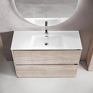 Тумба с раковиной Sancos Libra Floor 120 LB120F-1EG дуб галифакс натуральный для ванной в интернет-магазине Sanbest