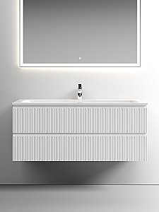 Тумба с раковиной Sancos SNOB T SNT120W 120 Bianco для ванной в интернет-магазине Sanbest