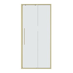 Душевая дверь Niagara Nova NG-44-9ASG 90 прозрачная/профиль брашированное золото купить в интернет-магазине Sanbest