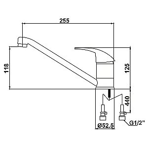 Смеситель для кухни Kaiser Magistro 14233 купить в интернет-магазине сантехники Sanbest