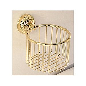 Бумагодержатель Magliezza Primavera 80310 золото купить в интернет-магазине сантехники Sanbest