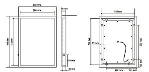 Зеркало Bemeta Hotel 127201679 хром в ванную от интернет-магазине сантехники Sanbest