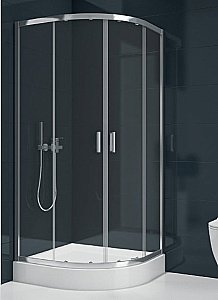 Душевой уголок NEW TRENDY SUVIA K-0515 90x90 стекло прозрачное/профиль хром купить в интернет-магазине Sanbest