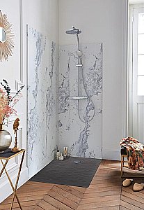 Душевой поддон Jacob Delafon TOLBIAC E6D328RU-NGM 100х100 черный матовый купить в интернет-магазине Sanbest