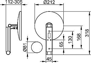 Зеркало косметическое KEUCO iLook_move 17612039002 бронза купить в интернет-магазине сантехники Sanbest